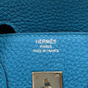 エルメス HERMES バーキン25 □R刻 ターコイズ シルバー金具 トゴ レディース ハンドバッグ
