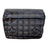 シャネル CHANEL ニュートラベルライン ベルトバッグ A29346 ブラウン ナイロンジャガード レディース ウエストバッグ