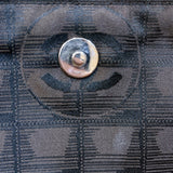 シャネル CHANEL ニュートラベルライン ベルトバッグ A29346 ブラウン ナイロンジャガード レディース ウエストバッグ