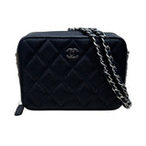 シャネル CHANEL マトラッセ　ミニカメラバッグ AP2426 ブラック キャビアスキン SV金具 レディース ショルダーバッグ