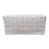 シャネル CHANEL ニュートラベルラインセミショルダーバッグ A15316 ベージュ/シルバー金具 ナイロンジャガード レディース ショルダーバッグ