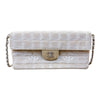 シャネル CHANEL ニュートラベルラインセミショルダーバッグ A15316 ベージュ/シルバー金具 ナイロンジャガード レディース ショルダーバッグ
