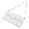 シャネル CHANEL ニュートラベルラインセミショルダーバッグ A15316 ベージュ/シルバー金具 ナイロンジャガード レディース ショルダーバッグ