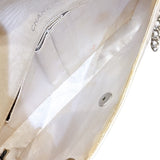 シャネル CHANEL ニュートラベルラインセミショルダーバッグ A15316 ベージュ/シルバー金具 ナイロンジャガード レディース ショルダーバッグ