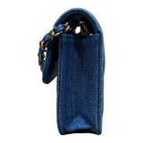 シャネル CHANEL デニムチェーンクラッチ AP1628 デニム ゴールド金具 デニム レディース ウォレットチェーン