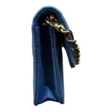 シャネル CHANEL デニムチェーンクラッチ AP1628 デニム ゴールド金具 デニム レディース ウォレットチェーン