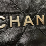 シャネル CHANEL CHANEL22 バッグ AS3261 ブラック シルバー金具 シャイニーカーフ レディース ハンドバッグ ショルダーバッグ