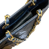 シャネル CHANEL マトラッセチェーンハンドバッグ ブラック/ゴールド金具 ラムレザー レディース ショルダーバッグ