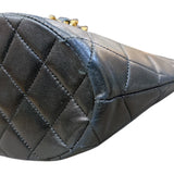 シャネル CHANEL マトラッセチェーンハンドバッグ ブラック/ゴールド金具 ラムレザー レディース ショルダーバッグ