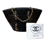 シャネル CHANEL マトラッセチェーンハンドバッグ ブラック/ゴールド金具 ラムレザー レディース ショルダーバッグ