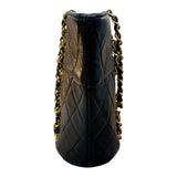 シャネル CHANEL マトラッセチェーンハンドバッグ ブラック/ゴールド金具 ラムレザー レディース ショルダーバッグ