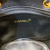 シャネル CHANEL マトラッセチェーンハンドバッグ ブラック/ゴールド金具 ラムレザー レディース ショルダーバッグ