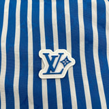 ルイ・ヴィトン LOUIS VUITTON モノグラムストライプ長袖シャツ HTS26W ブルー コットン メンズ 長袖シャツ