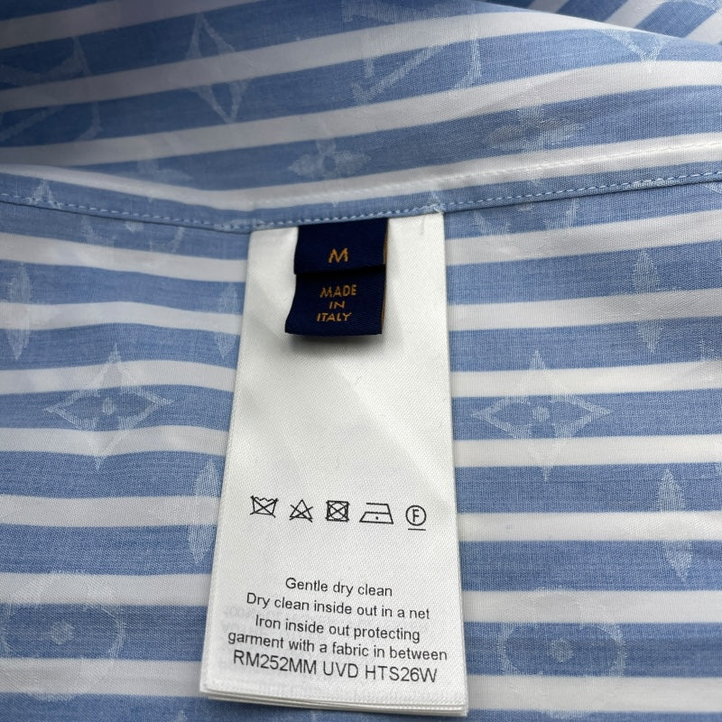 ルイ・ヴィトン LOUIS VUITTON モノグラムストライプ長袖シャツ HTS26W