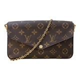 ルイ・ヴィトン LOUIS VUITTON ポシェット・フェリシー M81896 ブラウン モノグラムキャンバス レディース ショルダーバッグ