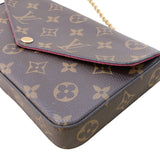 ルイ・ヴィトン LOUIS VUITTON ポシェット・フェリシー M81896 ブラウン モノグラムキャンバス レディース ショルダーバッグ