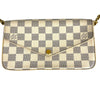 ルイ・ヴィトン LOUIS VUITTON ポシェット・フェリシー N63106 ホワイト ダミエアズールキャンバス レディース ショルダーバッグ