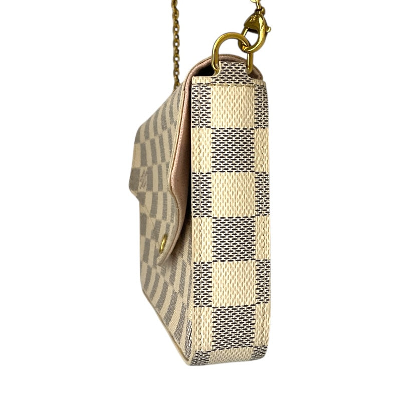 LOUIS VUITTON ルイヴィトン ポシェットフェリシー ショルダーバッグ ダミエキャンバス アズール N63106 LOUIS VUITTON（ルイ・ヴィトン） ポシェットフェリシー ショルダー