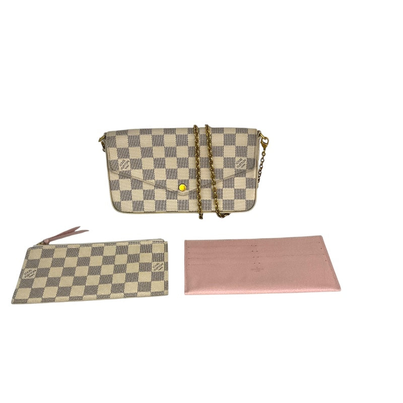 LOUIS VUITTON ルイヴィトン ポシェットフェリシー ショルダーバッグ ダミエキャンバス アズール N63106 LOUIS VUITTON（ルイ・ヴィトン） ポシェットフェリシー ショルダー