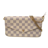 ルイ・ヴィトン LOUIS VUITTON ポシェット・フェリシー N63106 ホワイト ダミエ・アズール レディース ショルダーバッグ
