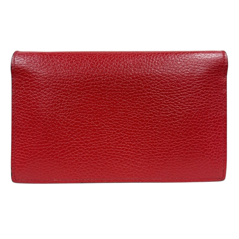 グッチ GUCCI インターロッキングGチェーンウォレット 510314 レッド