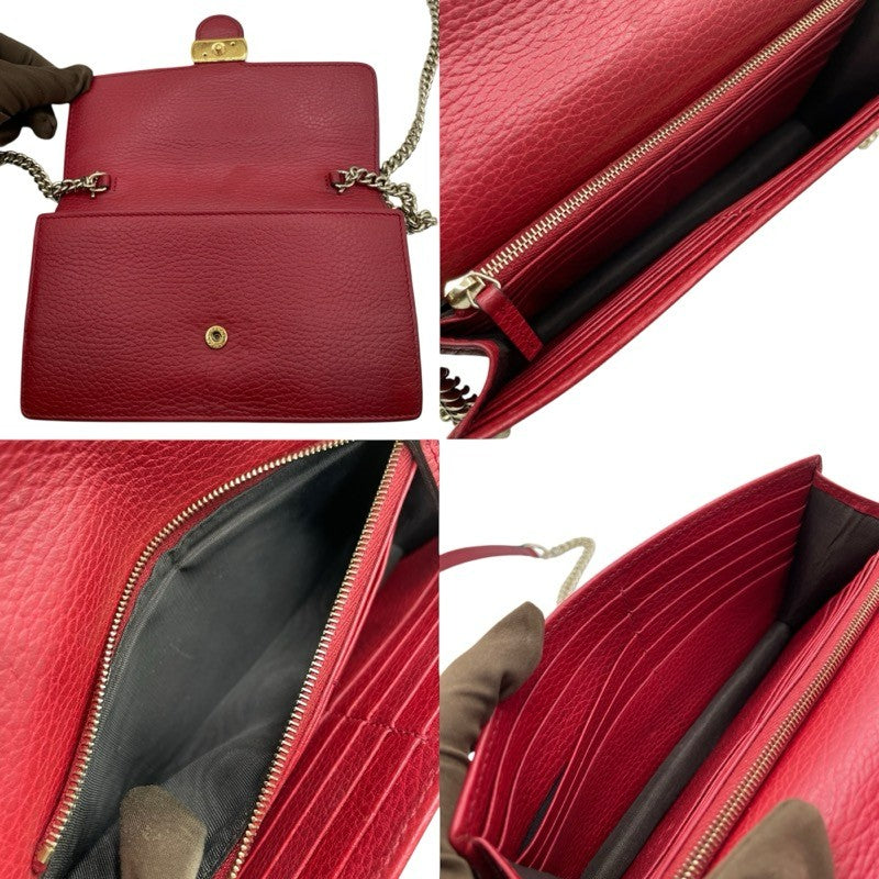 グッチ GUCCI インターロッキングGチェーンウォレット 510314 レッド