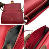 グッチ GUCCI インターロッキングGチェーンウォレット 510314 レッド×GD金具 カーフレザー レディース ショルダーバッグ