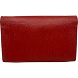 グッチ GUCCI インターロッキングGチェーンウォレット 510314 レッド ゴールド金具 レザー レディース ショルダーバッグ