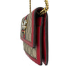 グッチ GUCCI GGスプリームビーチェーンウォレット 176079 ブラウン×レッド GGスプリーム レディース ショルダーバッグ