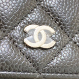 シャネル CHANEL マトラッセチェーンウォレット AP0250 30番台 ブラック SV金具 キャビア レディース ウォレットチェーン