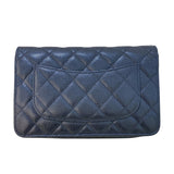 シャネル CHANEL マトラッセチェーンウォレット AP0250 30番台 ブラック SV金具 キャビア レディース ウォレットチェーン