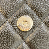 シャネル CHANEL マトラッセチェーンウォレット AP0250 30番台 ブラック SV金具 キャビア レディース ウォレットチェーン