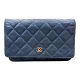 シャネル CHANEL マトラッセチェーンウォレット AP0250 ブラック GD金具 キャビアスキン レディース ウォレットチェーン