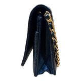 シャネル CHANEL マトラッセチェーンウォレット AP0250 ブラック GD金具 キャビアスキン レディース ウォレットチェーン