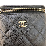 シャネル CHANEL クラシック スモールバニティ AP1340 ブラック ゴールド金具 キャビアスキン レディース ショルダーバッグ