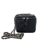 シャネル CHANEL クラシック スモールバニティ AP1340 ブラック ゴールド金具 キャビアスキン レディース ショルダーバッグ