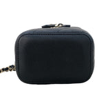 シャネル CHANEL クラシック スモールバニティ AP1340 ブラック ゴールド金具 キャビアスキン レディース ショルダーバッグ