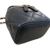 シャネル CHANEL クラシック スモールバニティ AP1340 ブラック ゴールド金具 キャビアスキン レディース ショルダーバッグ