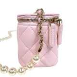 シャネル CHANEL スモールチェーンバニティ AP258 ピンク/ゴールド金具 ラムスキン レディース ショルダーバッグ