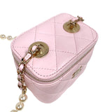 シャネル CHANEL スモールチェーンバニティ AP258 ピンク/ゴールド金具 ラムスキン レディース ショルダーバッグ