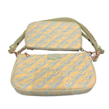 ルイ・ヴィトン LOUIS VUITTON ミュルティ・ポシェット・アクセソワール M46180 ブルー モノグラム・アンプラント レディース ショルダーバッグ