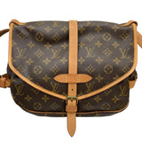 ルイ・ヴィトン LOUIS VUITTON ソミュール30 M42256 ブラウン モノグラムキャンバス レディース ショルダーバッグ