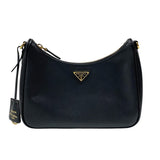 プラダ PRADA Re-Edition 2005 バッグ 1BH204 ブラック ゴールド金具 サフィアーノ レディース ショルダーバッグ