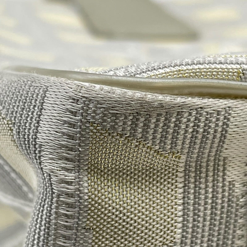 シャネル CHANEL ニュートラベルライントートPM A20457 10番台 シャンパンゴールド SV金具 ナイロンジャガード レディース ハンドバッグ