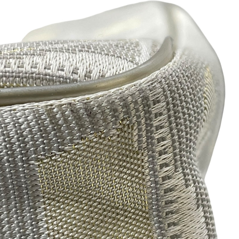 シャネル CHANEL ニュートラベルライントートPM A20457 10番台 シャンパンゴールド SV金具 ナイロンジャガード レディース ハンドバッグ