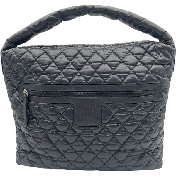 シャネル CHANEL コココクーン バッグ A48490 ブラック SV金具 ナイロン レディース ハンドバッグ