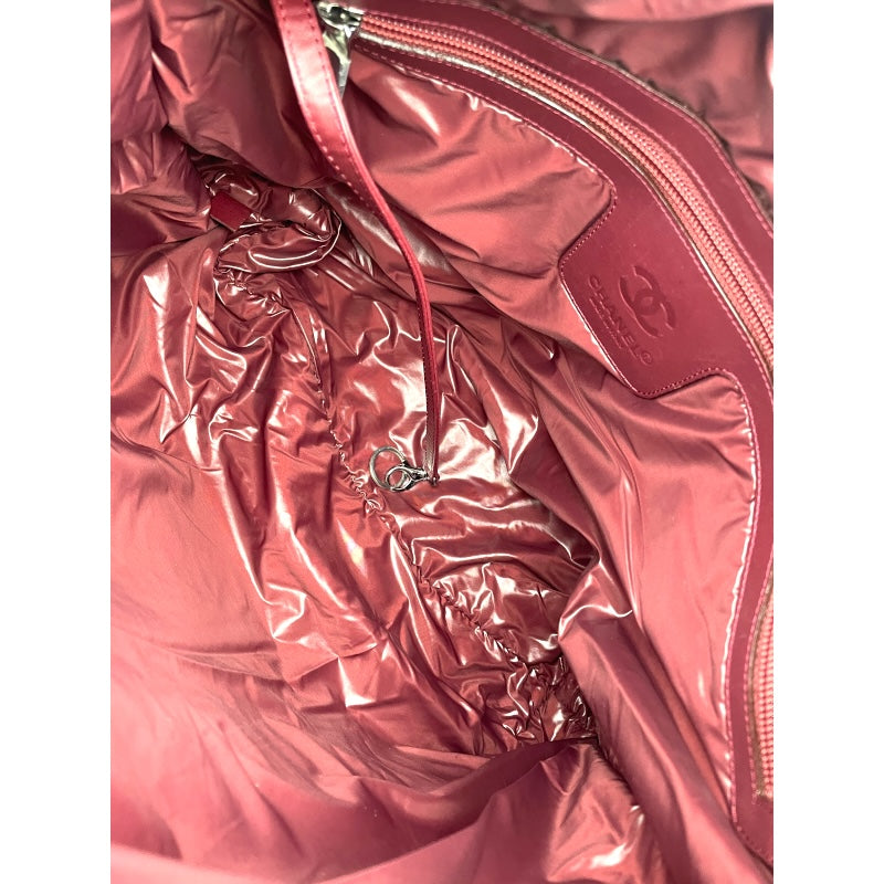 シャネル CHANEL コココクーン バッグ A48490 ブラック SV金具 ナイロン レディース ハンドバッグ