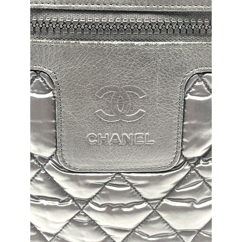 シャネル CHANEL コココクーン バッグ A48490 ブラック SV金具 ナイロン レディース ハンドバッグ
