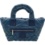 シャネル CHANEL コココクーン トートGM A47107 ブルー SV金具 ナイロン レディース トートバッグ