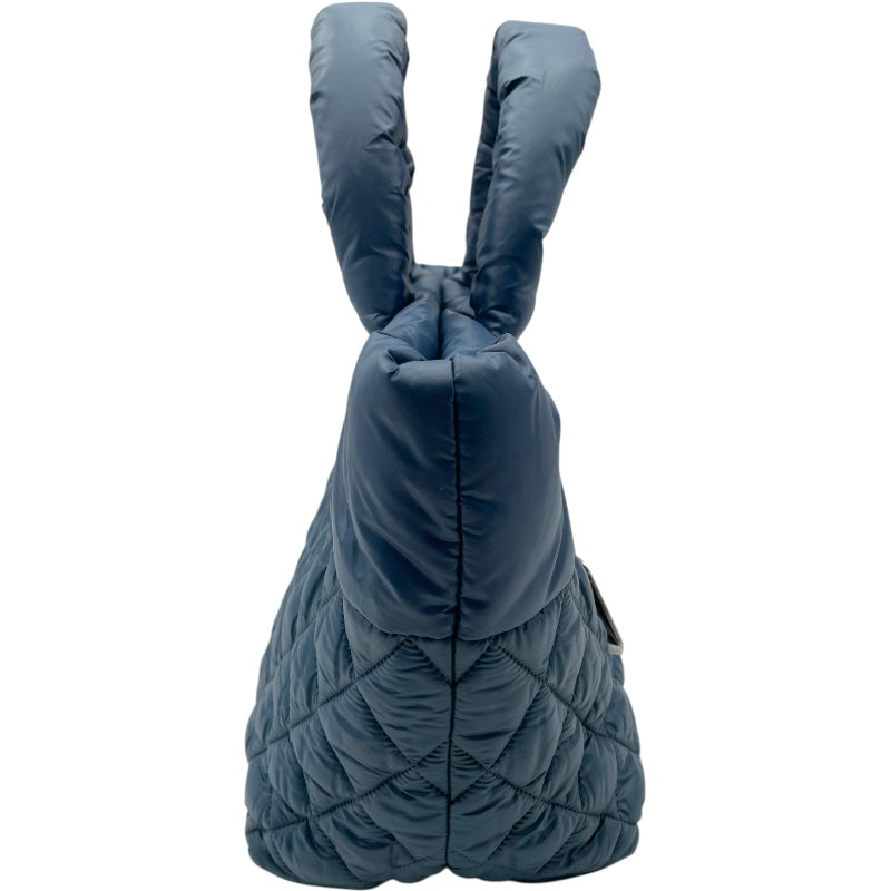 シャネル CHANEL コココクーン トートGM A47107 ブルー SV金具 ナイロン レディース トートバッグ